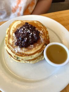 Wild Maine Blueberry Pancakes from Clinton St. Baking