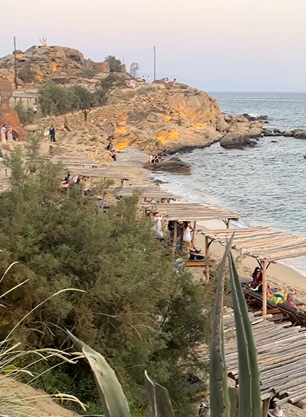 Paraga beach in Mykonos 