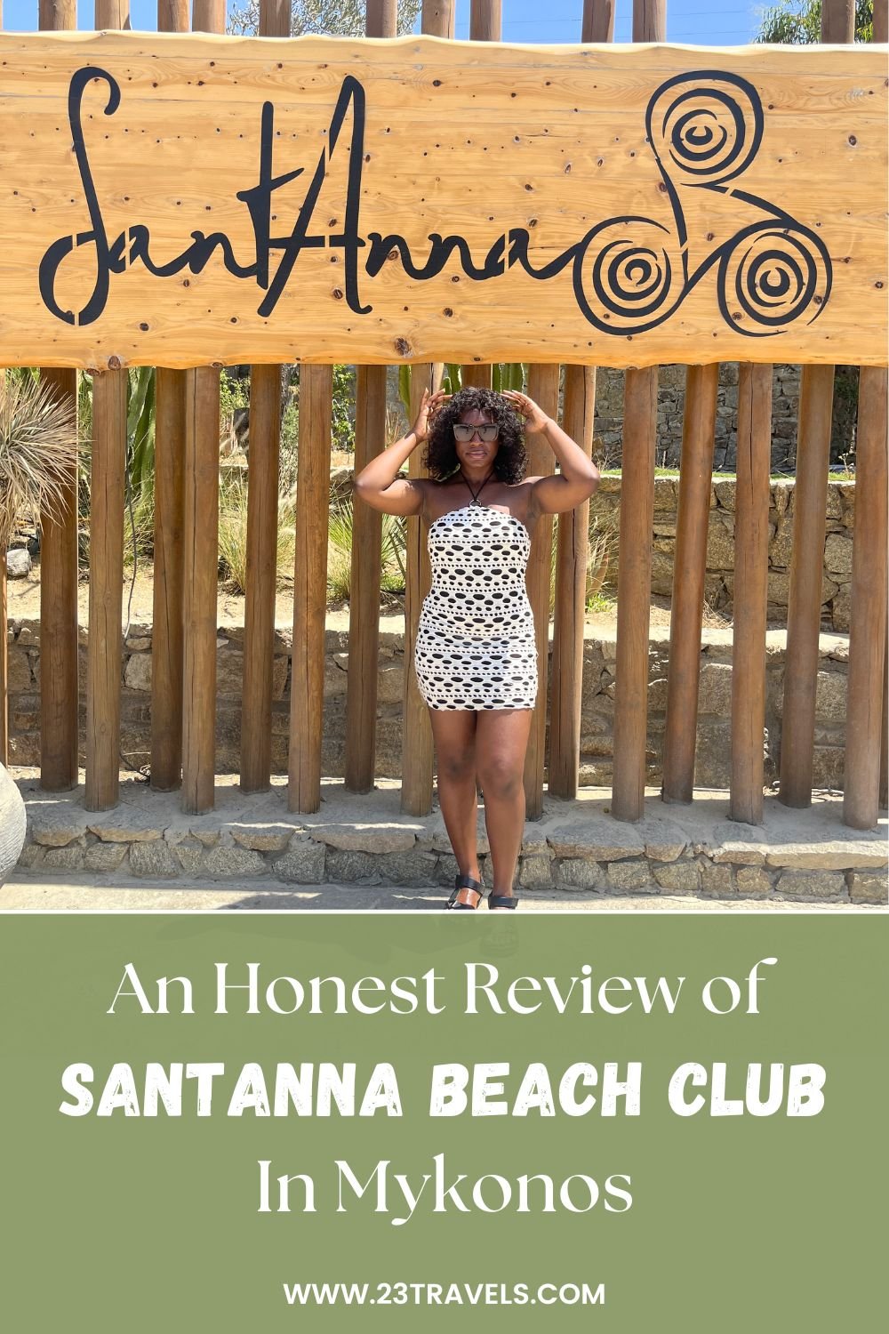 an honest review of SantAnna Beach Club in Mykonos 